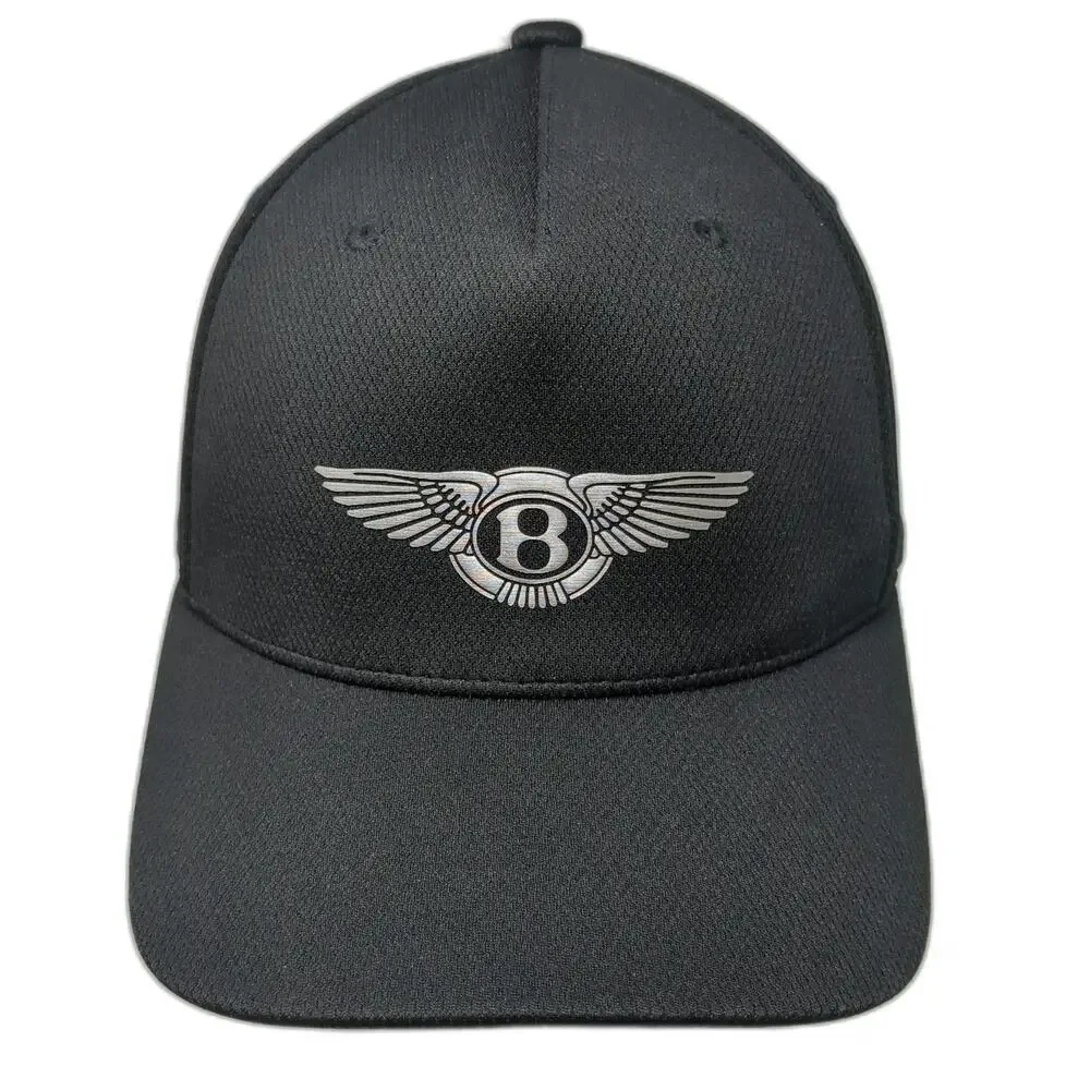 Bentley 5 Panel Black One Size Hat Flexfit Carbon Fiber Performance Polyester